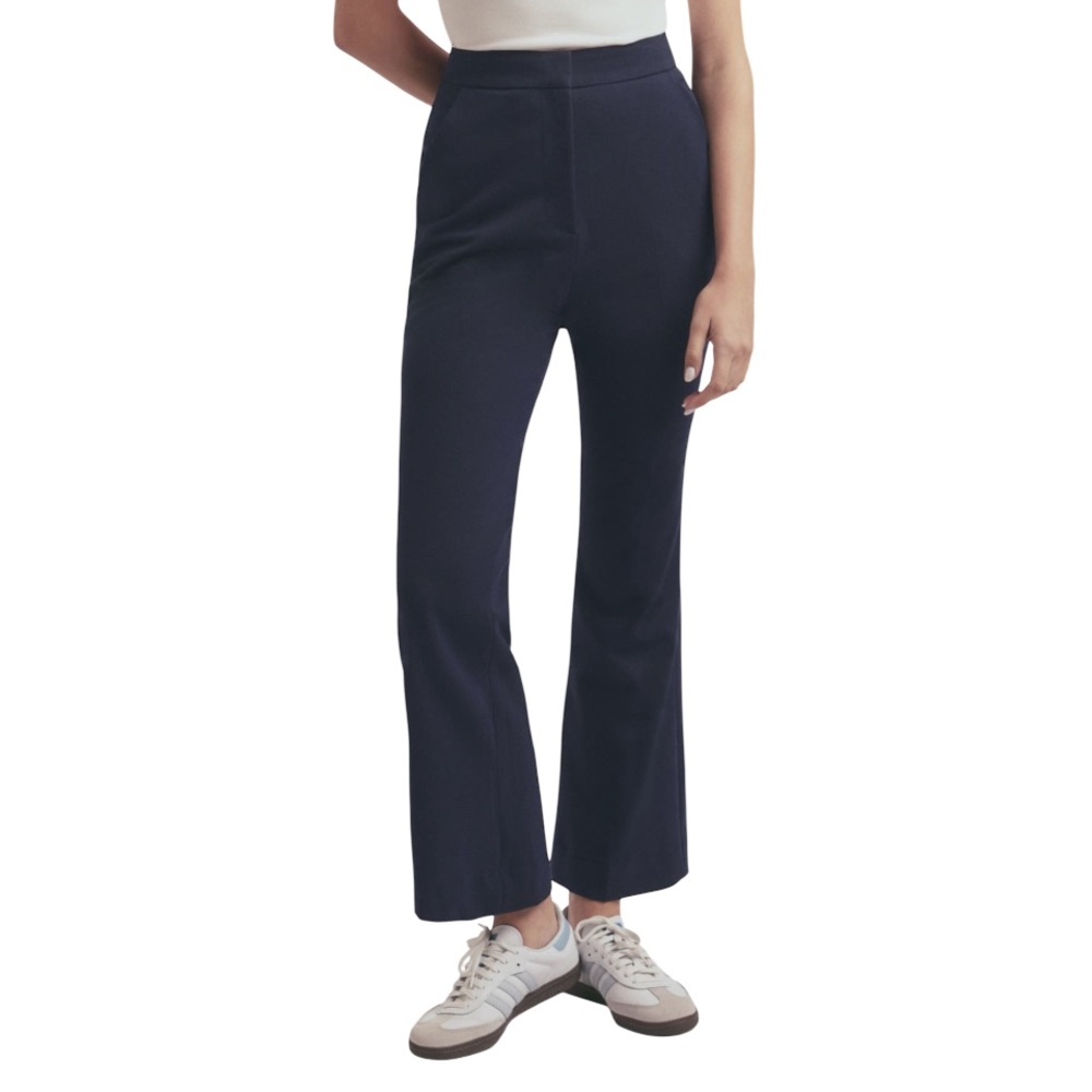 NWT Favorite Daughter The Phoebe Crop Flare Pant in Navy size 4